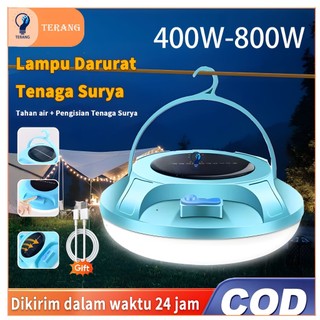 Lampu Darurat UFO 800W Lampu Emergency Gantung 2 Model Tenaga Surya + Isi Ulang USB