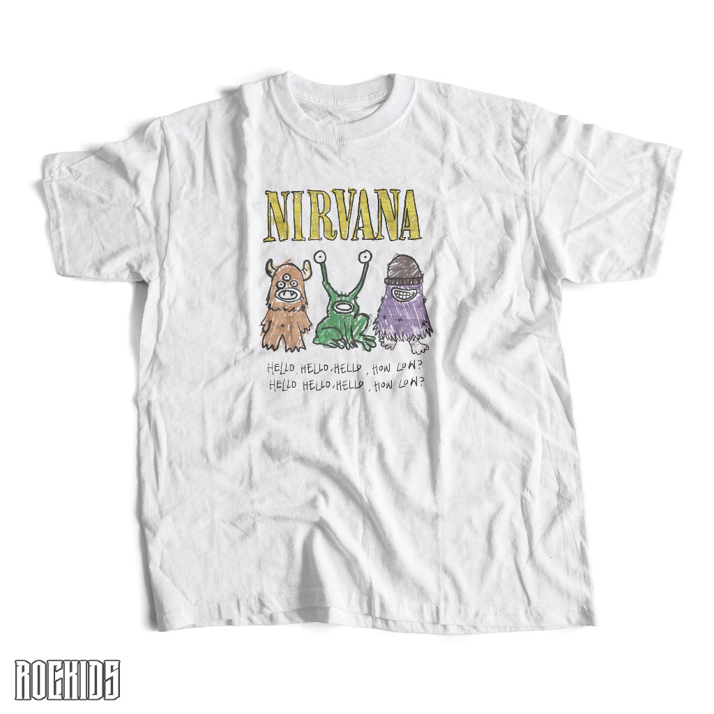 ROCKIDS - NIRVANA - TSHIRT - KIDSWEAR - BAND T-SHIRT - เสื้อยืดวง NIRVANA - เสื้อยืด NIRVANA TEES - 