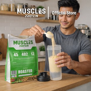 Whey Muscles Protein kedelai bubuk 1Kg protein terbaik untuk workout