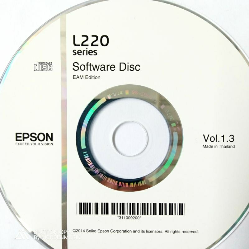ดีวีดี DRIVER PRINTER EPSON L-220 ORI COPY