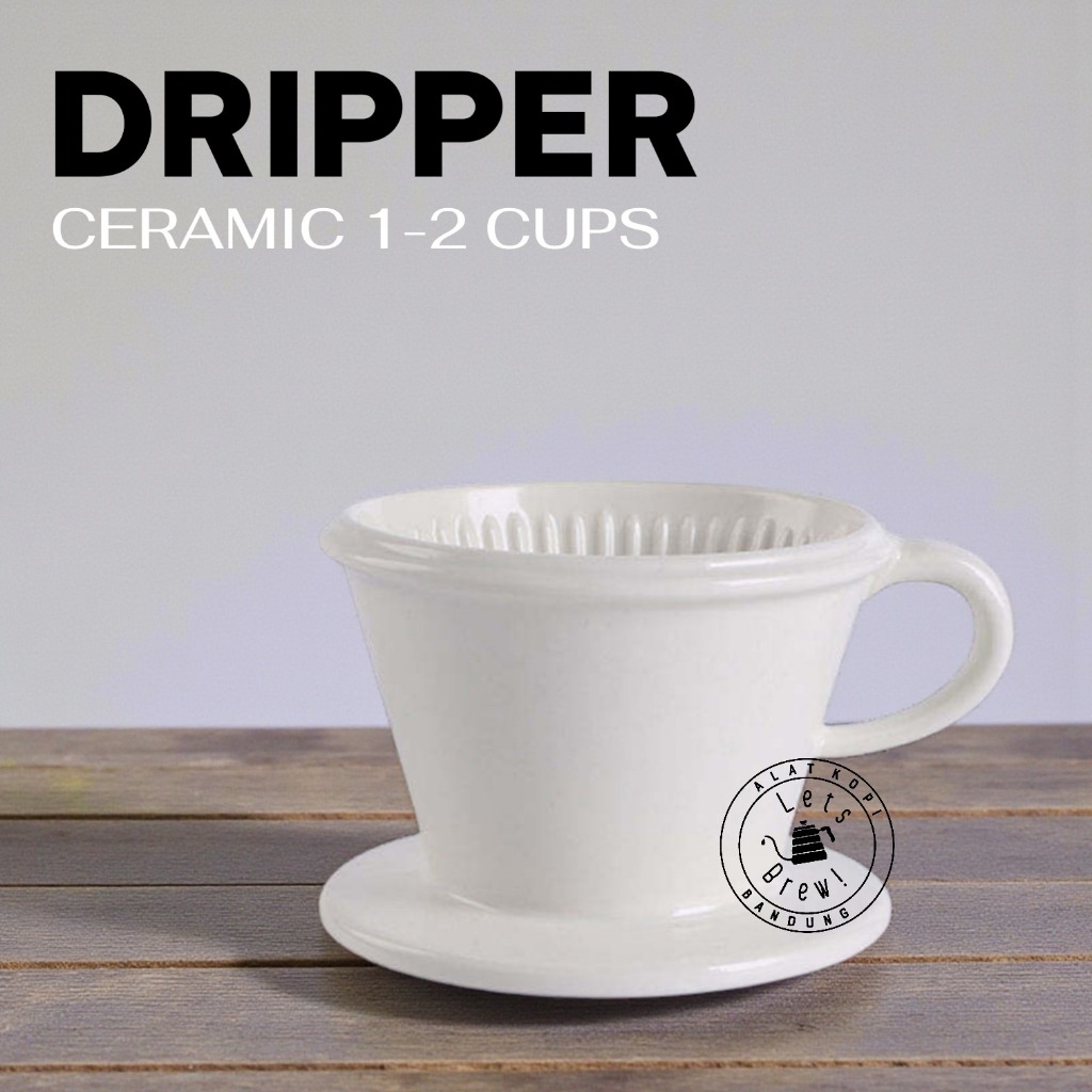 Coffee Dripper V60 Wave Ceramic Material 01 (1-2 ถ้วย) / Coffee Dripper