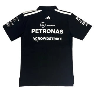 เสื้อโปโล MERCEDES F1 2026 เสื้อโปโลสีดํา เสื้อโปโลผู้ชาย