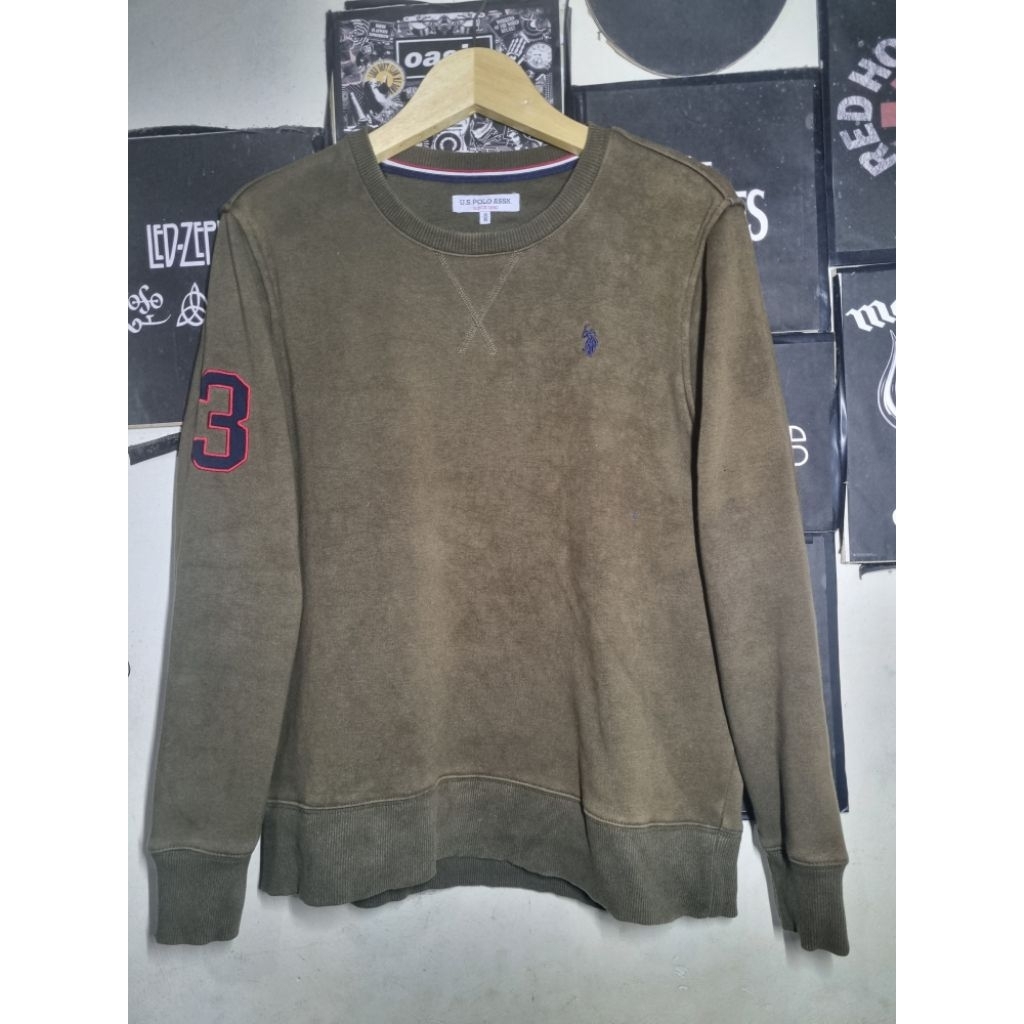 Crewneck Us Polo army เหมือนใหม่
