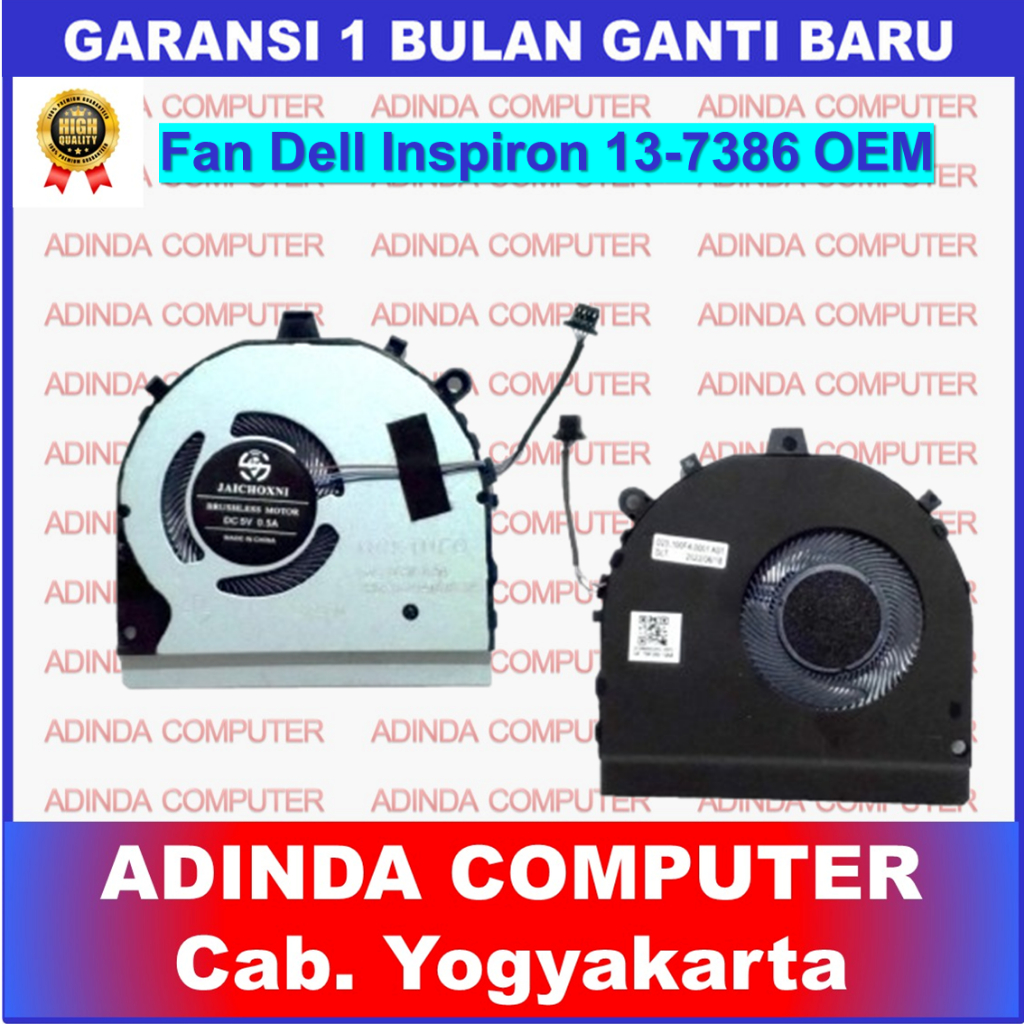 พัดลม Dell Inspiron 13 7386 2-in-1 I7386-5038SLV-PUS I7386-7007BLK CN-0G0Y8C 0G0Y8C G0Y8C FKBC FCN