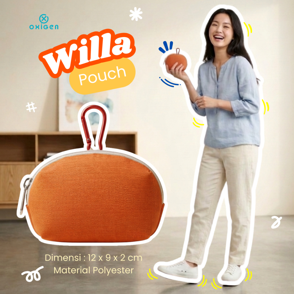Oxigen Willa Little Pouch Wallet ลายธรรมดา