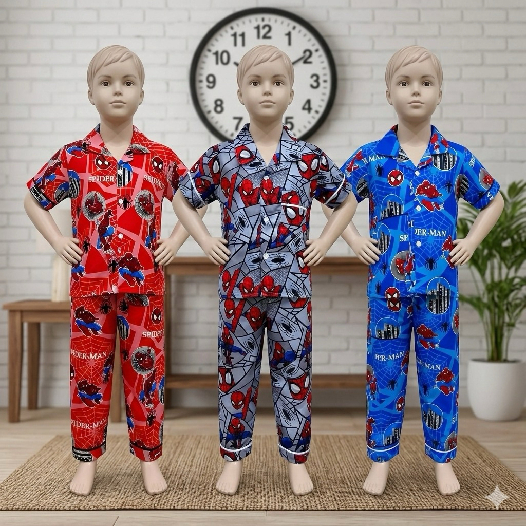 Elviira Shop / ชุดนอนเด็กผู้ชาย One Set อายุ 1-10 ปี / ชุดเด็กชาย Viral