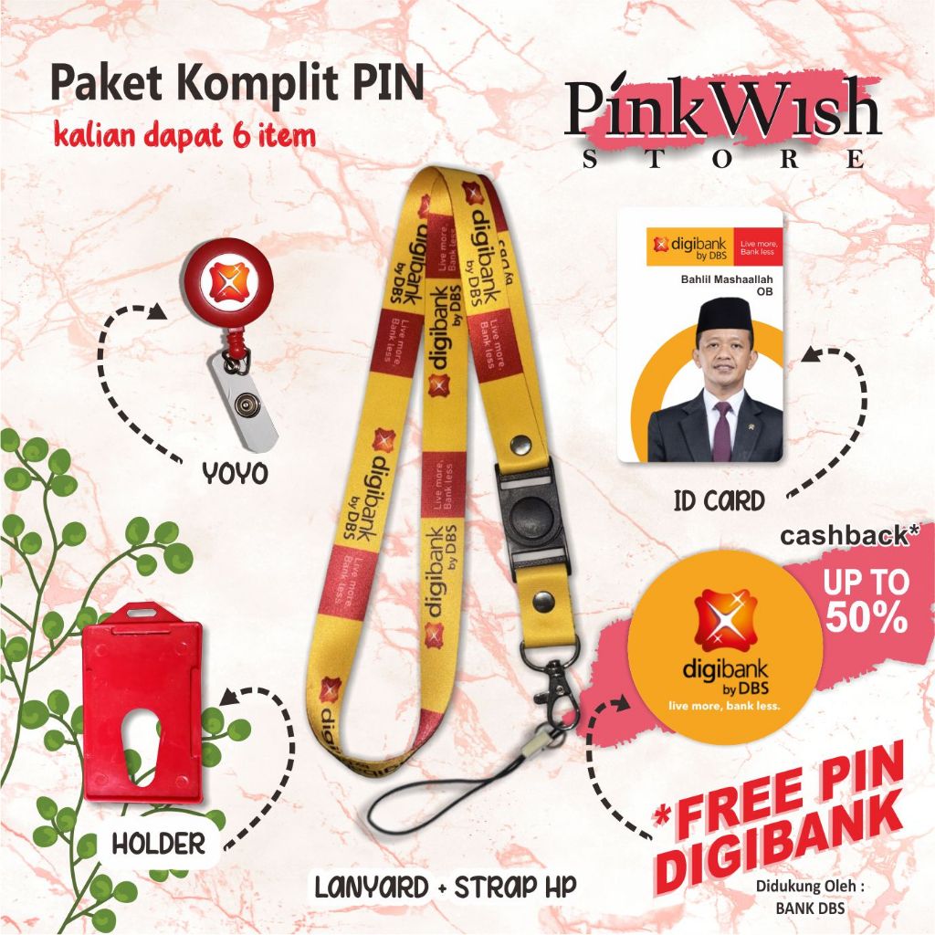 เชือกเส้นเล็ก DIGIBANK BY DBS / Lanyard DIGIBANK BY DBS