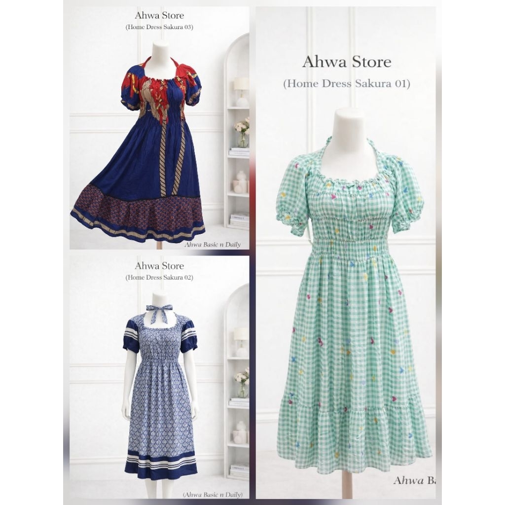 [READY] Home Dress Sakura by Ahwa Basic and Daily