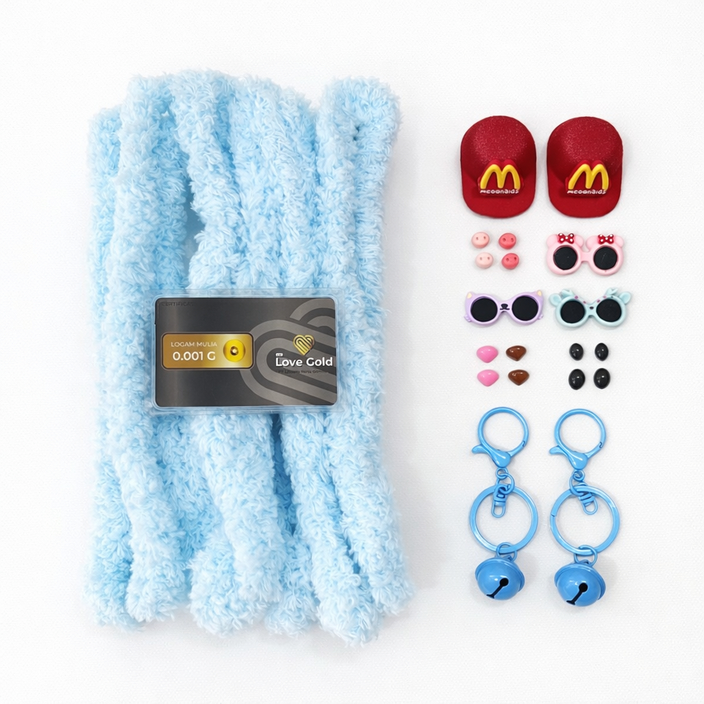 STUDIORAJUT - (ฟรีทองเล็ก) FUZZY / TWISTING DIY STICK BEGENER TOWEL WIRE PACKAGE KIT