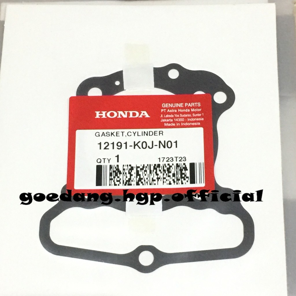 บล็อกปะเก็นกระบอก BEAT K1A GENIO K0J SCOOPY K2F ORIGINAL AMM 12191K0JN01