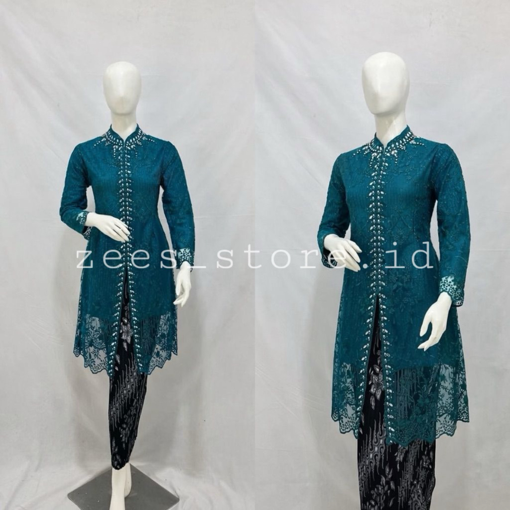 เสื้อคลุมกระเบื้องคอปกเซี่ยงไฮ้ kebaya Busui Friendly / kebayaงานแต่งงาน / kebaya รับปริญญา / kebaya