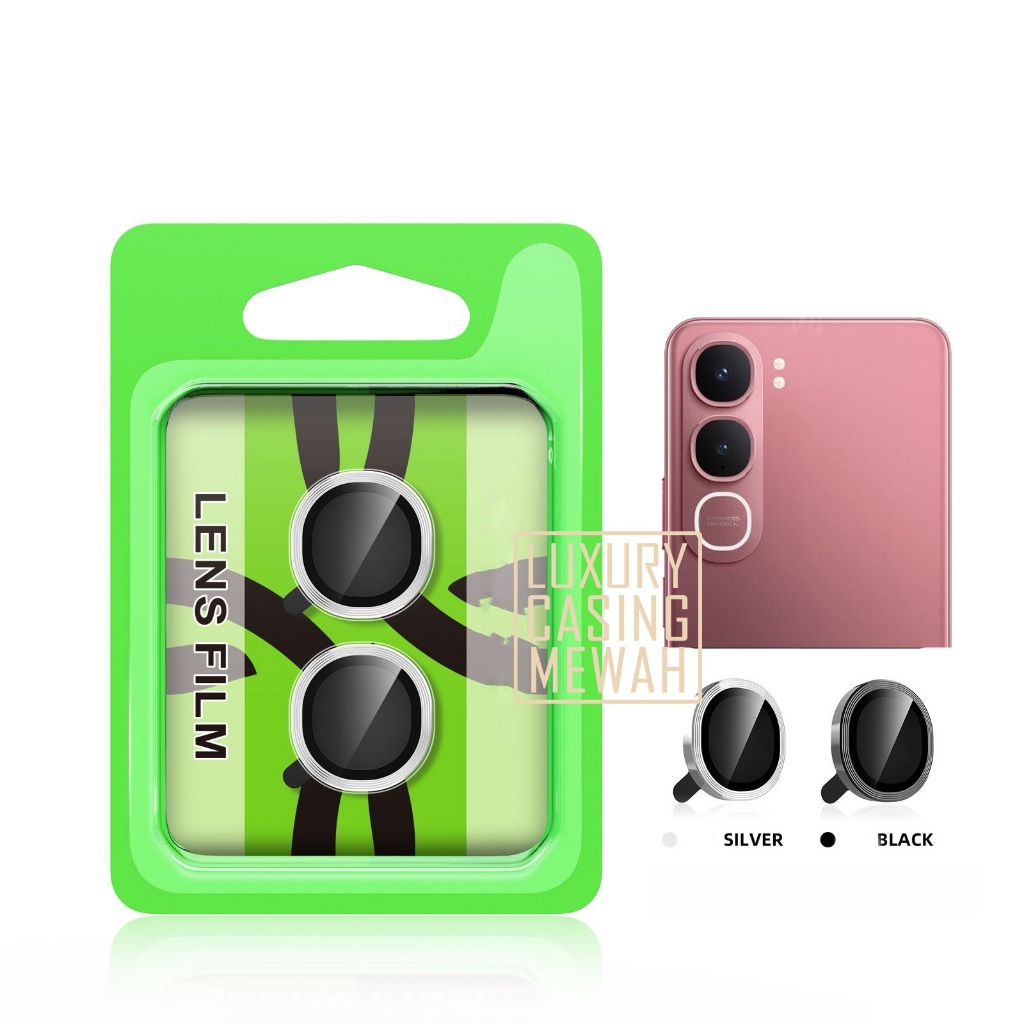 HIJAU Anti-scratch TGกล้องแหวนแพ็คสีเขียวVivo Y21D Vivo Y03 Vivo Y04S Vivo Y19S GT Vivo Y100 4G 5G V