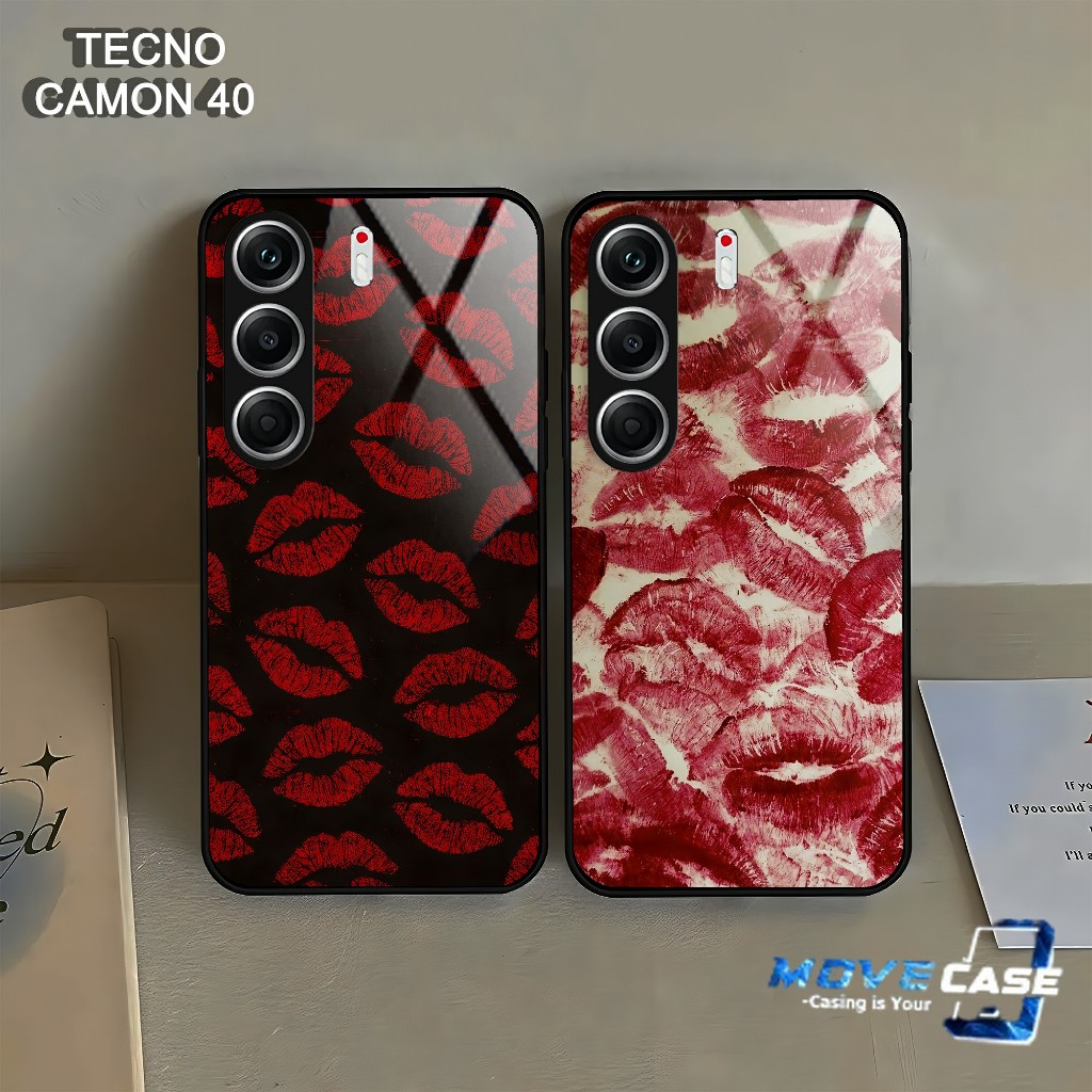 HP MV818 Tecno Camon 40 Glass Softcase - Tecno Camon 40 Silicone - เคสโทรศัพท์ Tecno Camon 40 ใหม่ล่