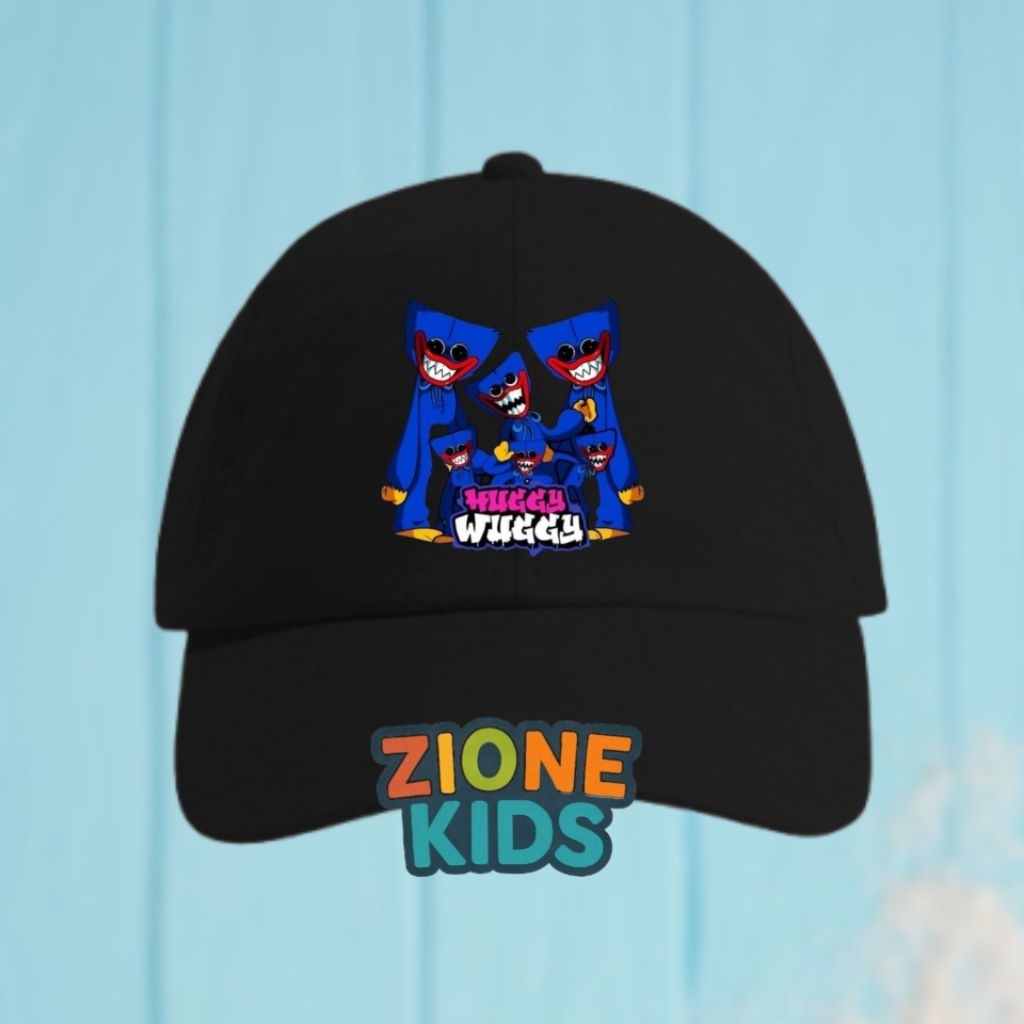 หมวกเด็ก Huggy Wuggy ชื่อที่กําหนดเองฟรี | Zione เด็กน่ารัก Huggy Wuggy Poppy Playtime หมวกการ์ตูน