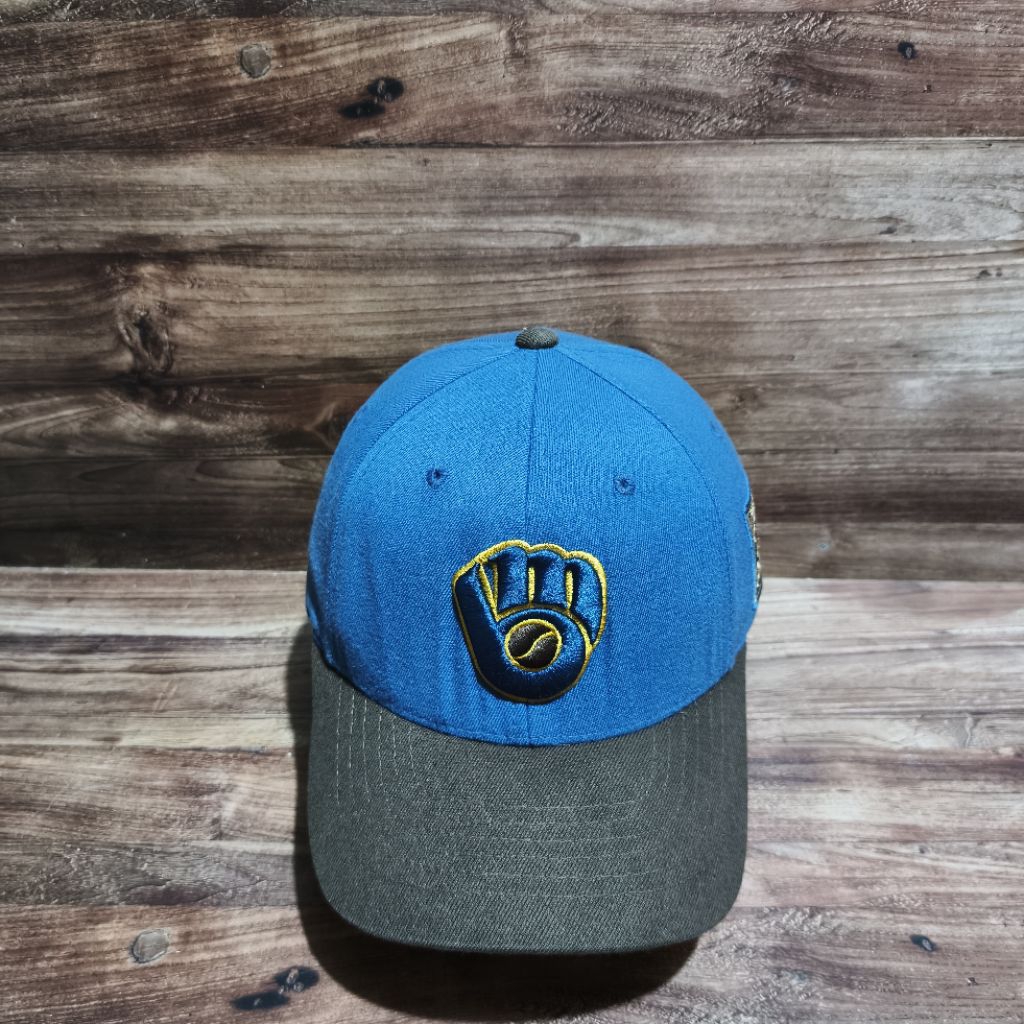 หมวกเบสบอล M7B โลโก้ Milwaukee brewers สีน้ําเงิน