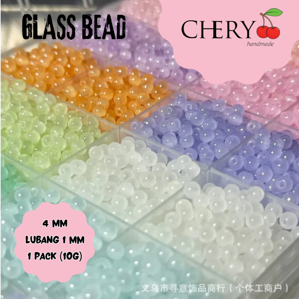 (1 PACK 10 G) กระจก BEAD / DIY MATERIAL CRAFT BEAD / DIY กระจก BEAD