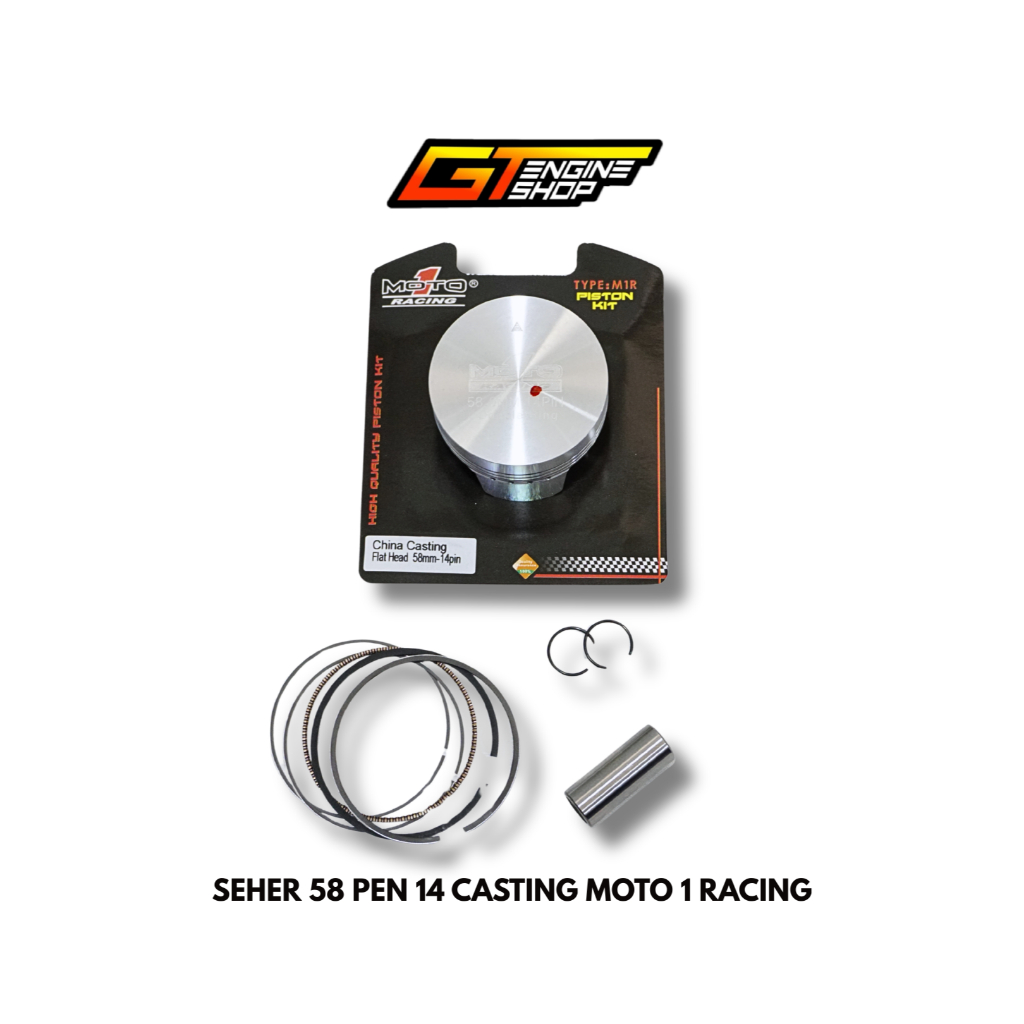 SEHER 58 PEN 14 MOTO 1 RACING PISTON 58 PIN 14 P MOTO1 RACING CASTING MATERIAL