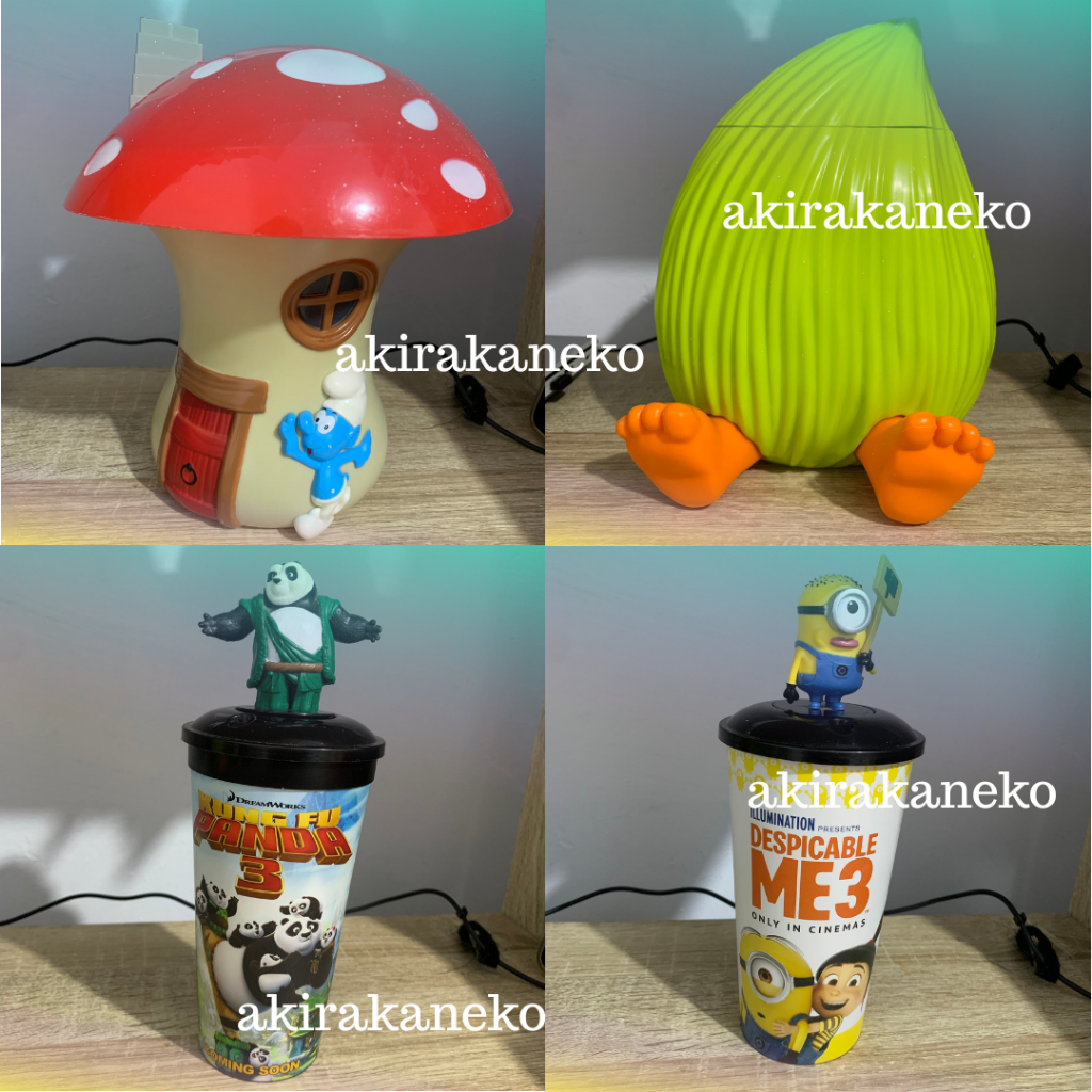[อ่านคําอธิบาย] สินค้า XX1 Merch Smurf Bottle Kungfu Panda 3 Trolls Fuzzbert Minions Despicable Me 3