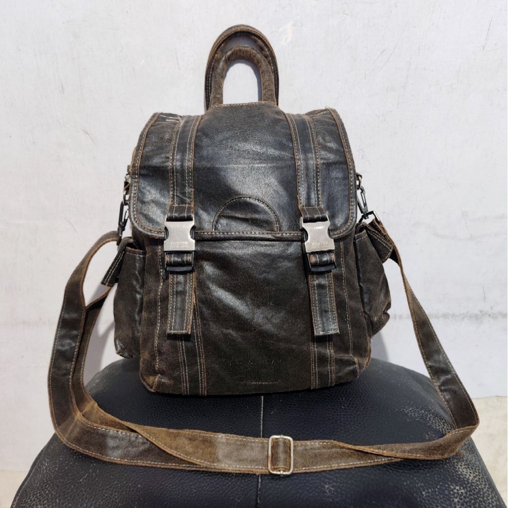 Porter Backpack / Porter กระเป๋าสะพายหนังแท้