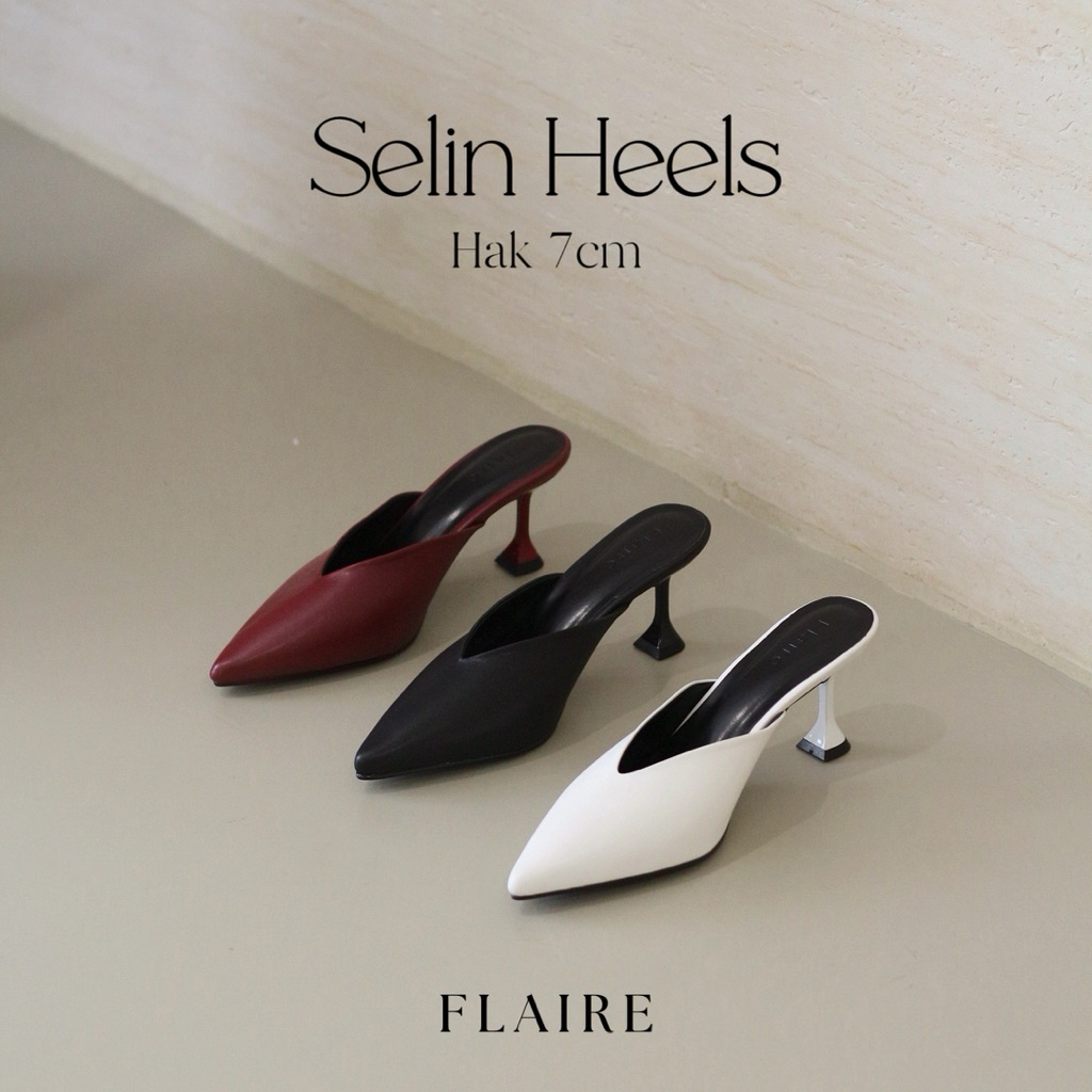 FLOIRE/ SELIN HEELS / รองเท้าส้นสูง 7 ซม. / ส้น Pointy Toe / รองเท้าส้นสูง / รองเท้าส้นสูงความงาม / รองเท้าส้นสูงสํานักงาน / รองเท้าส้นสูงใส่สบาย