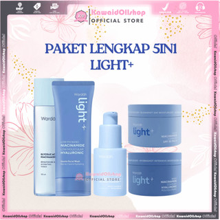 Wardah 5IN1 LIGHT + Series Lengkap - Paket Perawatan Mencerahkan Kulit 5in1 | 4in1 | 3in1