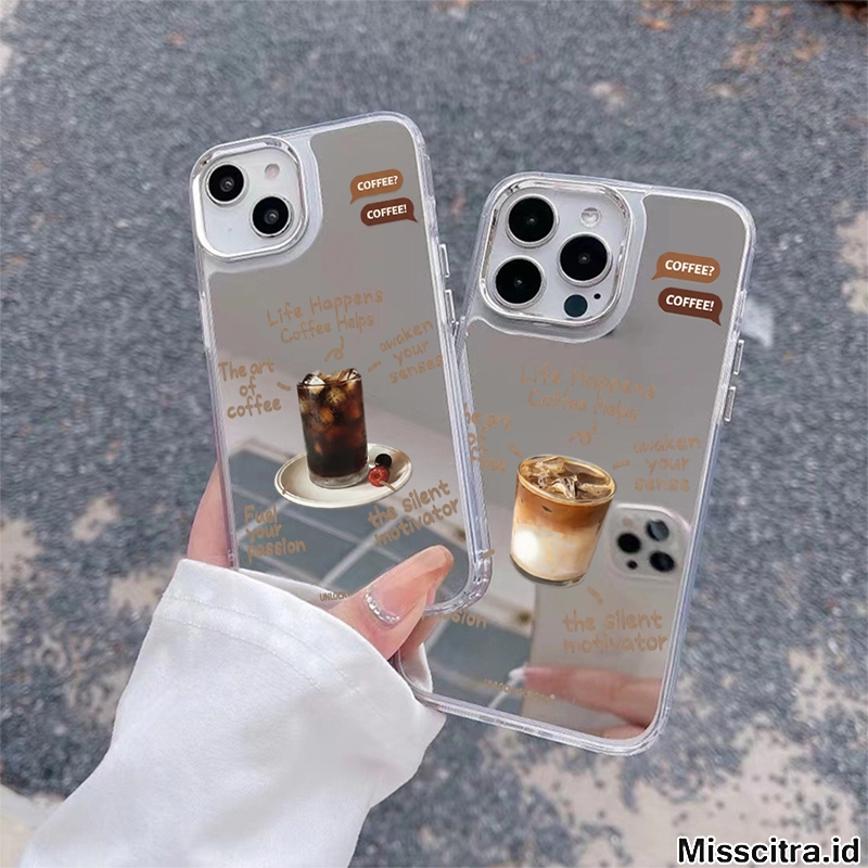 SOFTCASE CLEAR CASE MIRROR HEBE สําหรับ REALME 7i C11 C12 C15 C17 C20 C21Y C25 C25Y C30 C30S C33 C50