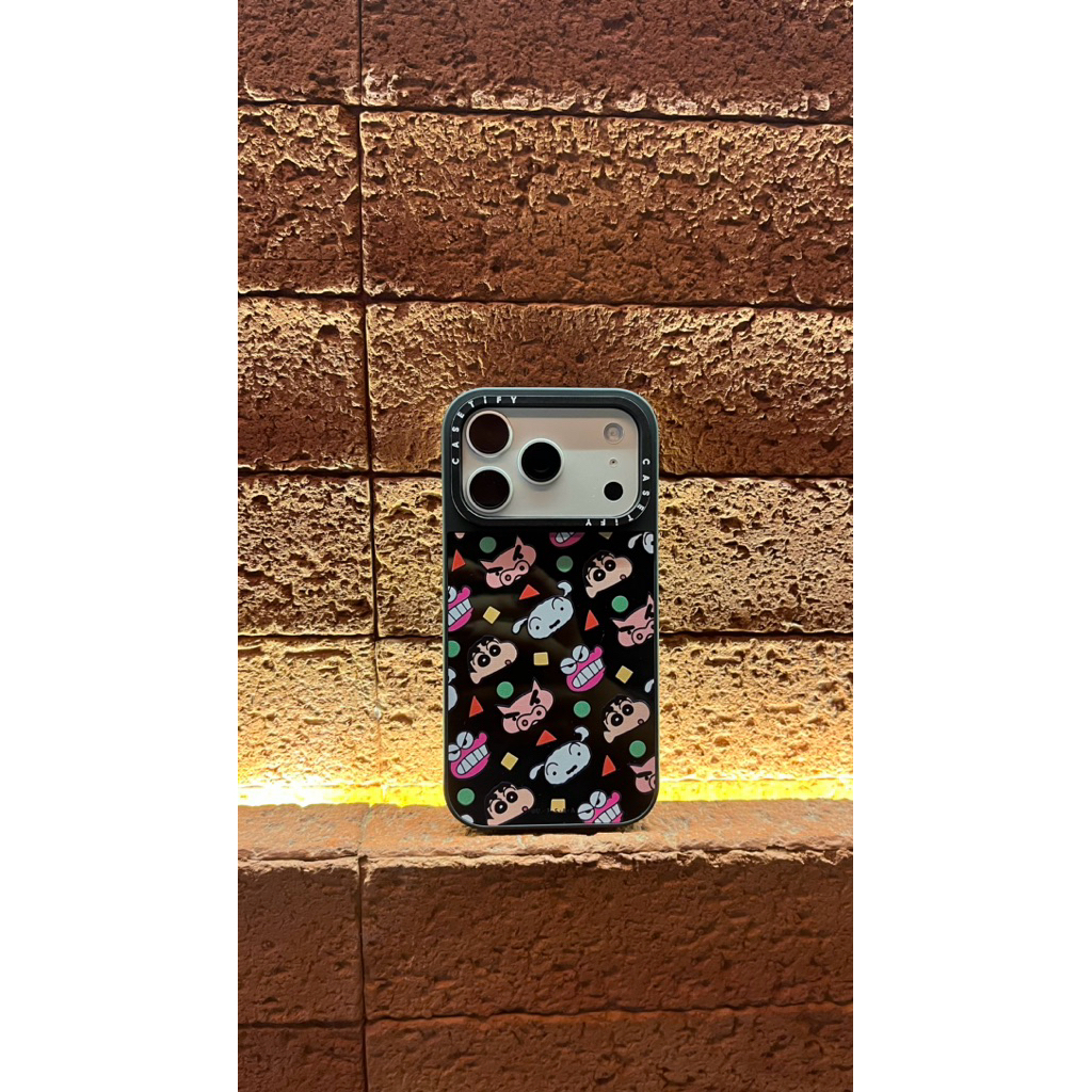 Casetify Sinchan Goofy Case | Casetify กรอบสีดํา | เคส Iphone 13/14 15/+/pro/pm 16/+/pro/pm 17/pro/p
