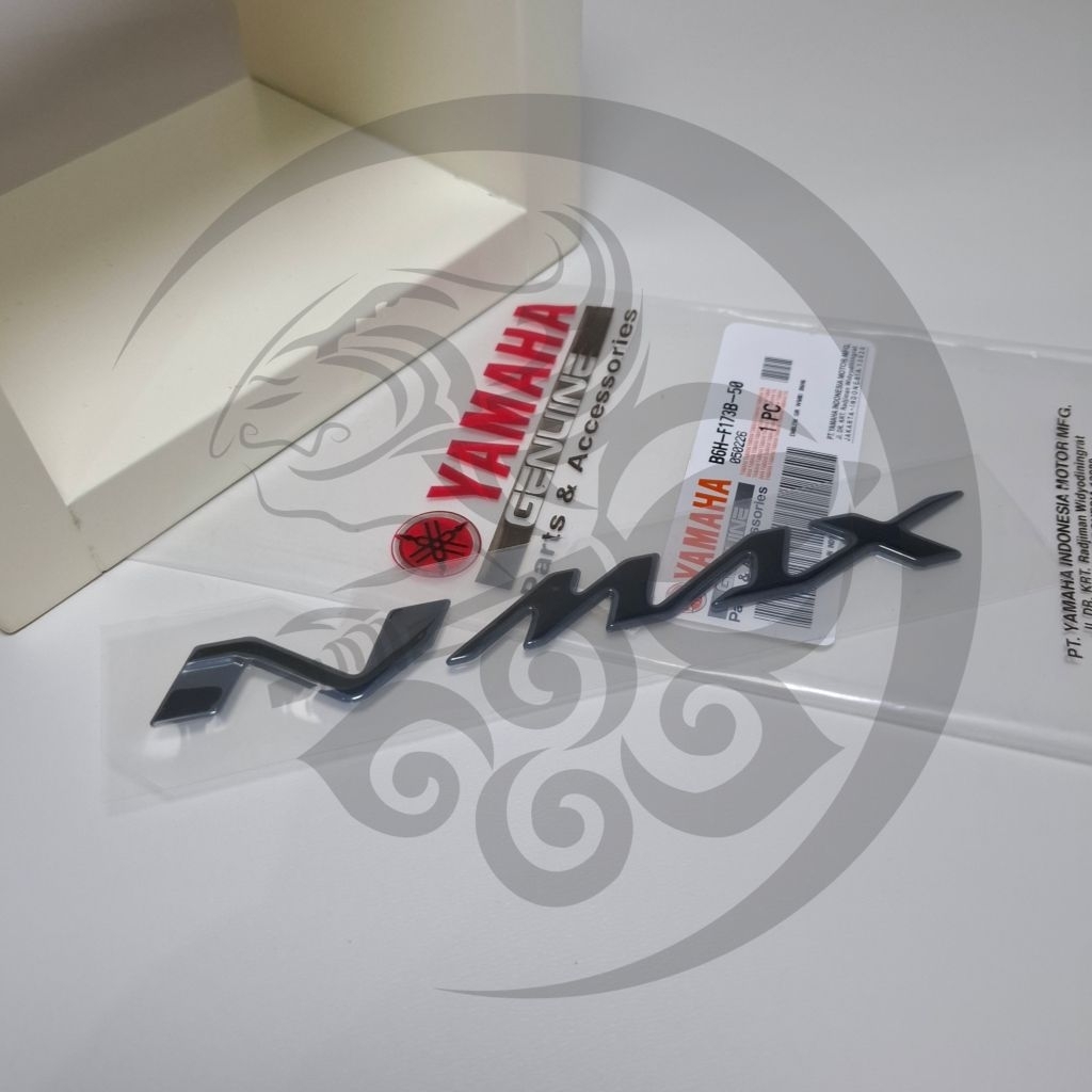 โลโก้สัญลักษณ์ 3D Yamaha All New Nmax 2021-2025 Original YGP B6H-F173B-50 (สีดํา)