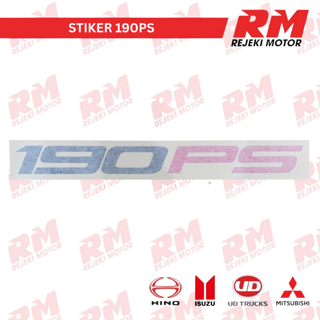 สติ๊กเกอร์ ISUZU " 190PS"