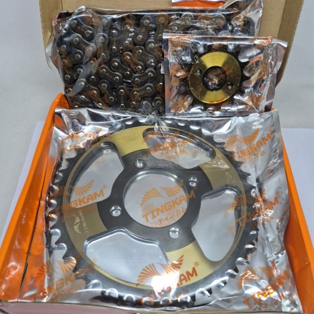 ชุดเกียร์ WIN (428H-110L-41T-14T) TINGKAM ดั้งเดิม