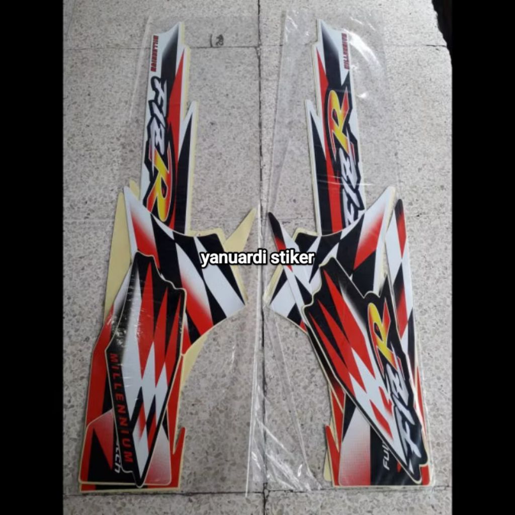 MERAH รายชื่อสติ๊กเกอร์ Striping yamaha fizr มิลลิเซนเนียม แดง ขาว fiz r f1z r มิลลิเซนเนียม