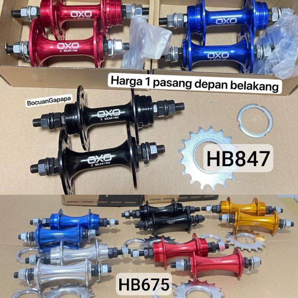 Hub Doltrap OXO FIXIE FIXED GEAR เดี่ยว 1 ความเร็ว 20/24 32 36 หลุม Doltrap COG 17T แบริ่ง