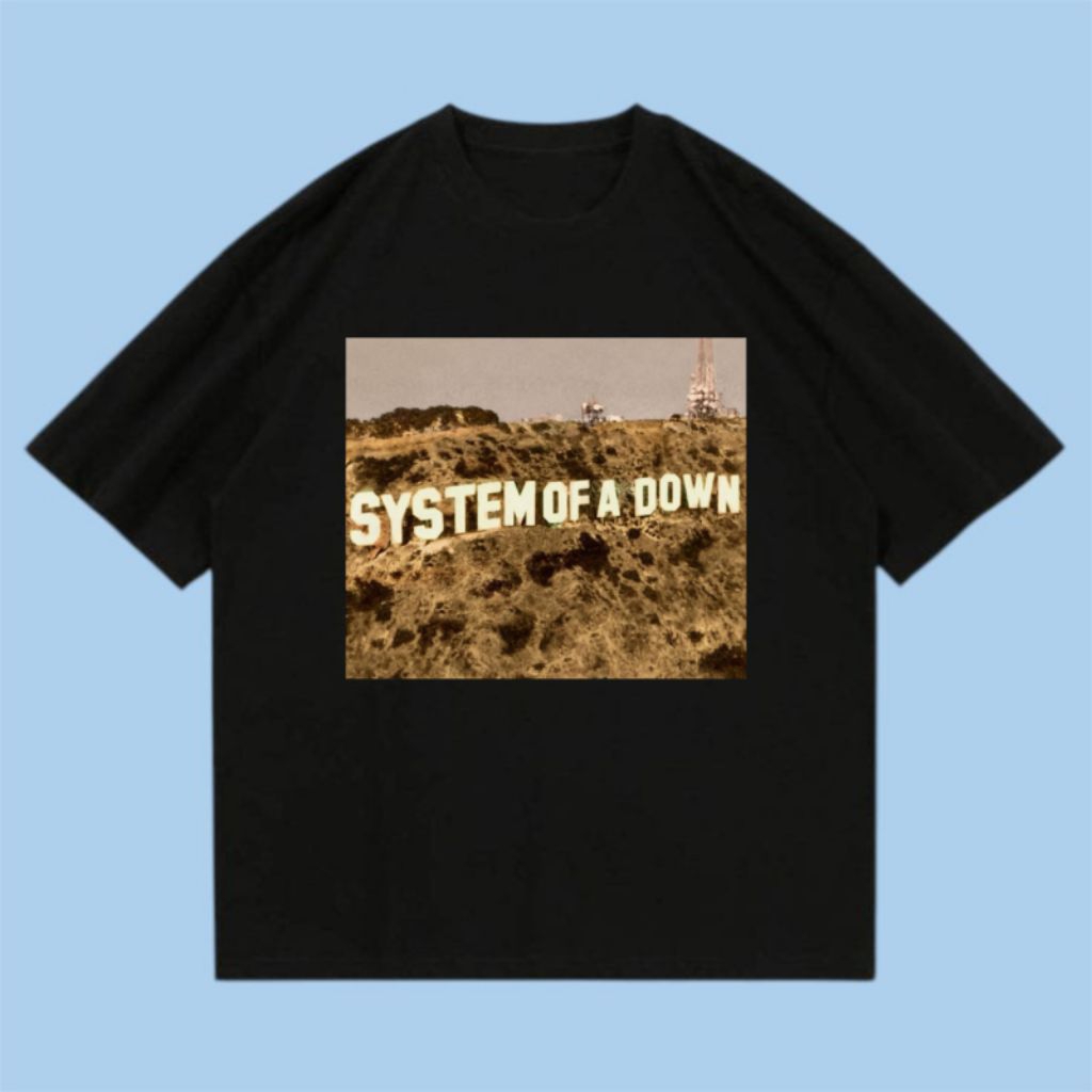 เสื้อยืด KATUN SOAD | System Of A Down - เสื้อยืดพิษสีดํา - เสื้อยืดวง - y2k สไตล์ bootleg เสื้อยืดว
