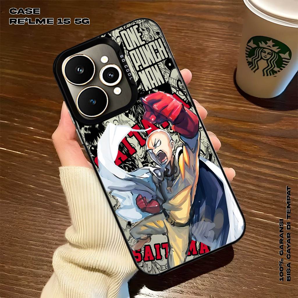 CASE REALME 15 5G - Casing REALME Premium Matte Hard Casing - Case IMD - Case Hologram Motif OPM