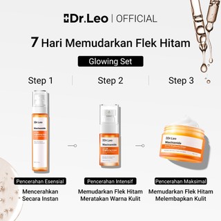 Dr.Leo 3PCS Skincare Set | Brightening / Skin Repair / Glow Renewal + Serum + Moisturizer + Niacinamide 377 VC Toner Pencerah 80ml