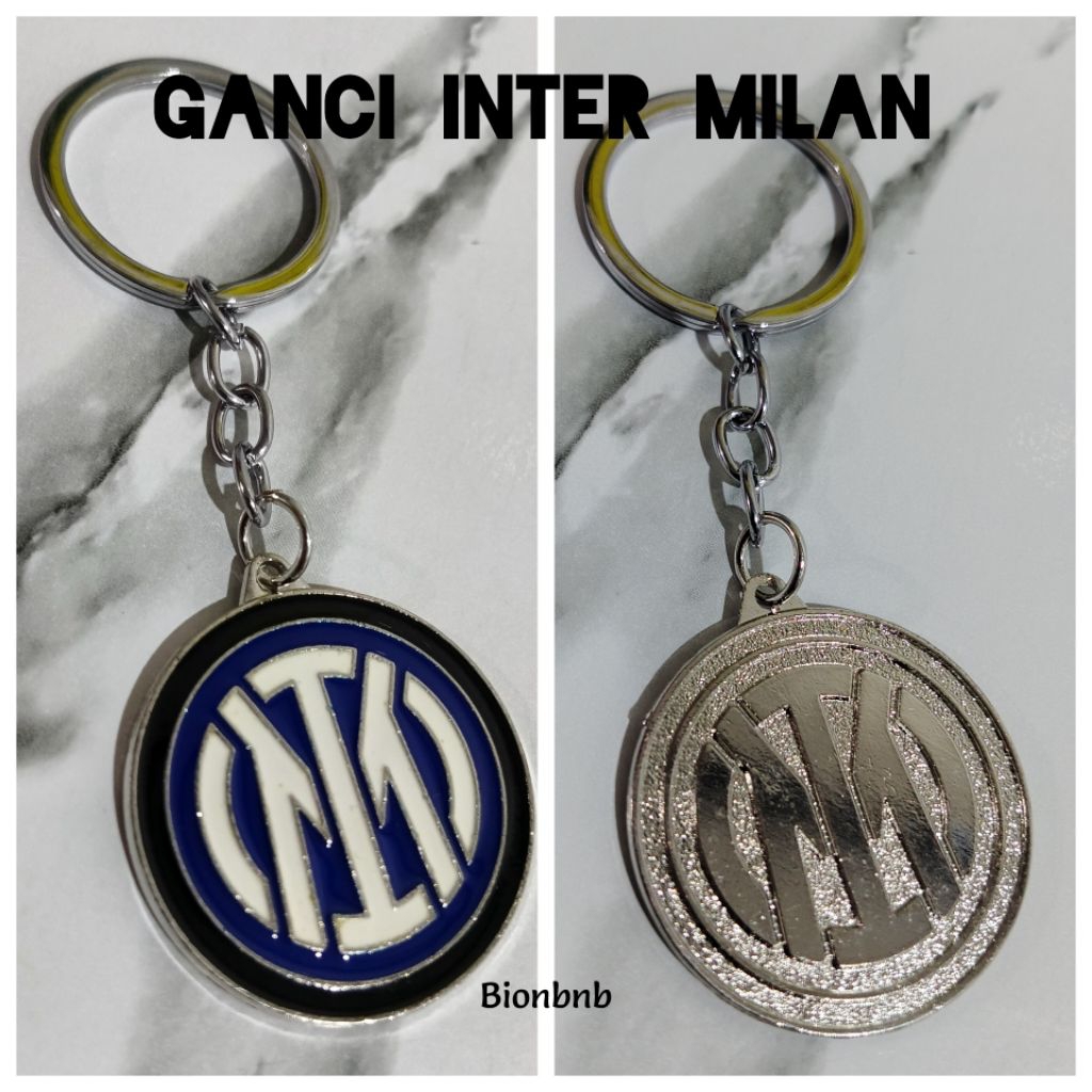 พวงกุญแจ GANTUNGAN Inter Milan ทําจากโลหะนําเข้า!