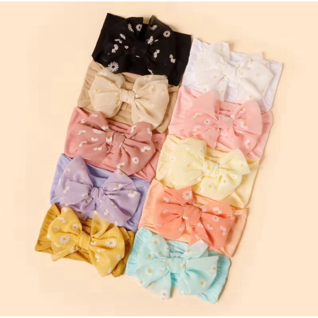 NEWBORN BABY HEADBAND SOFT STRETCHY ELASTIC กิ๊บติดผมเกาหลี SOFT NEWBORN BABY HEADBAND HJ06 BABY HAI