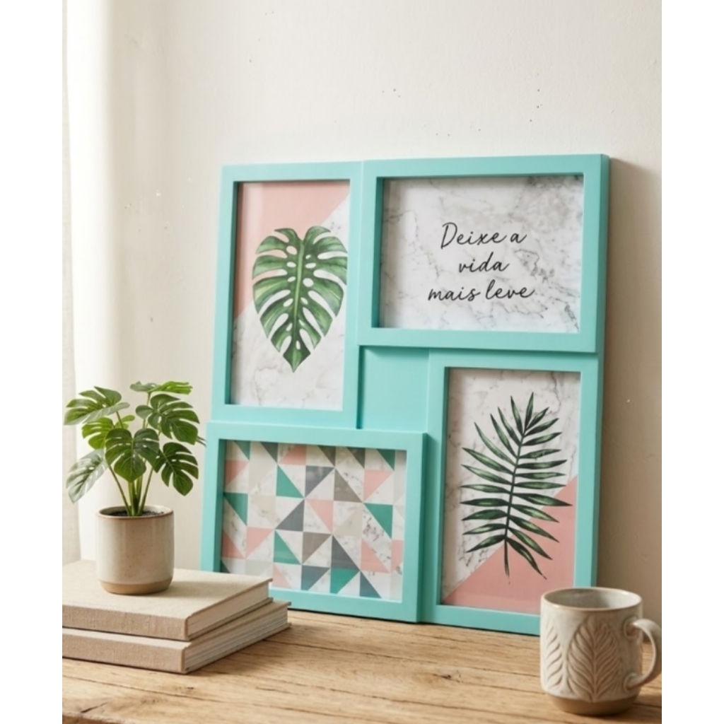 HIJAU กรอบรูป 4 in 1 Family 4R Frame tosca Green