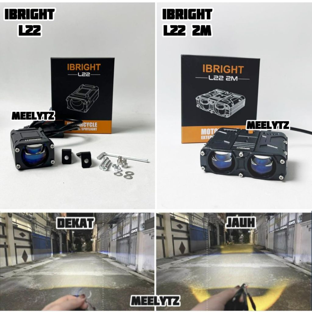 IBRIGHT L22 & L22 2M - สปอตไลเลนส์ Led สีฟ้าบิล