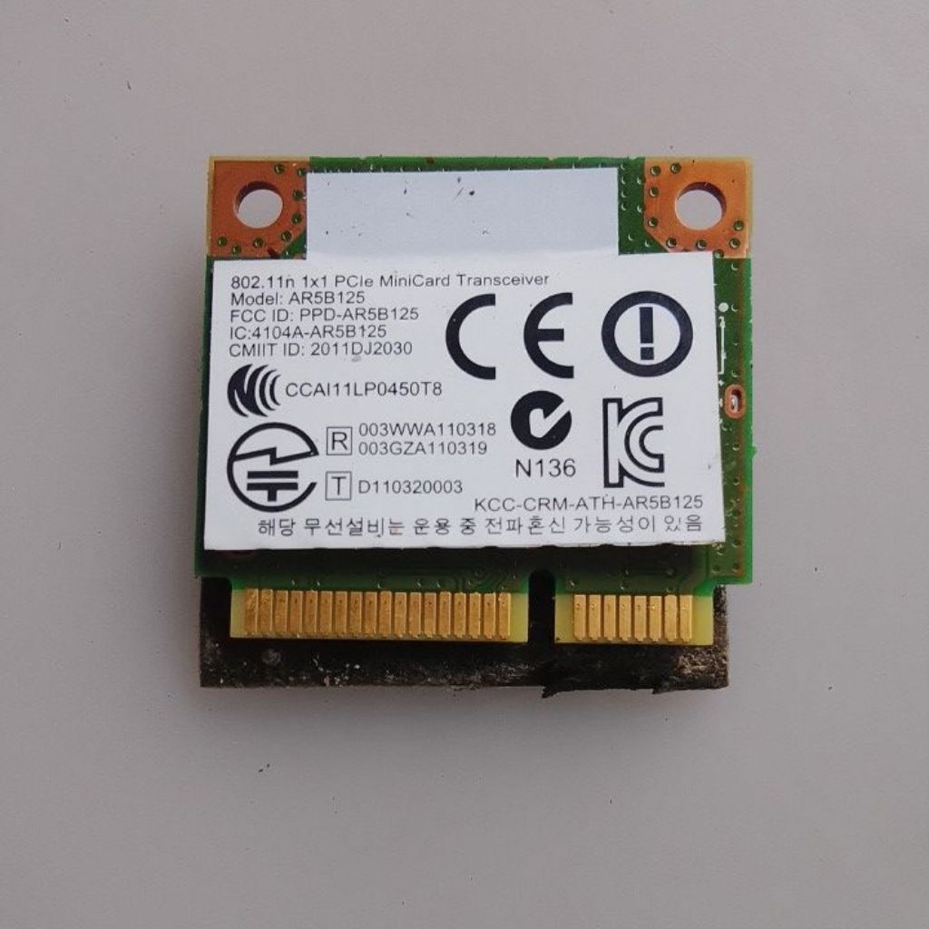 การ์ด WiFi แล็ปท็อป Asus Eee PC 1015CX