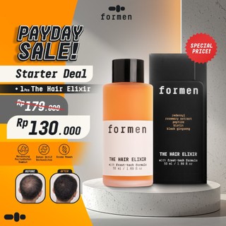 Formen The Hair Elixir  Serum Penumbuh Rambut Anti Rontok Redensyl Biotin Rosemary Peptide BPOM