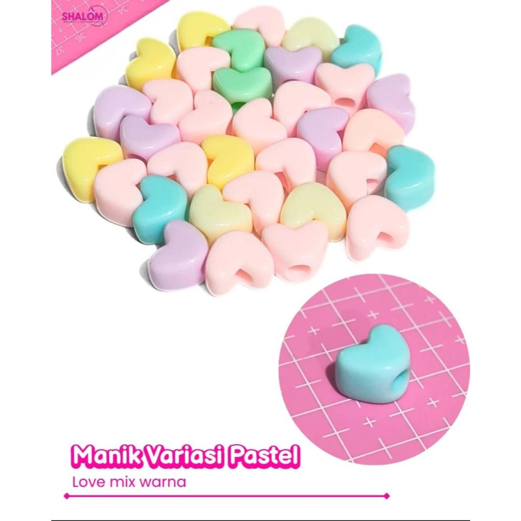 LOVE-SHAPED BEADS/CRAFT BEADS