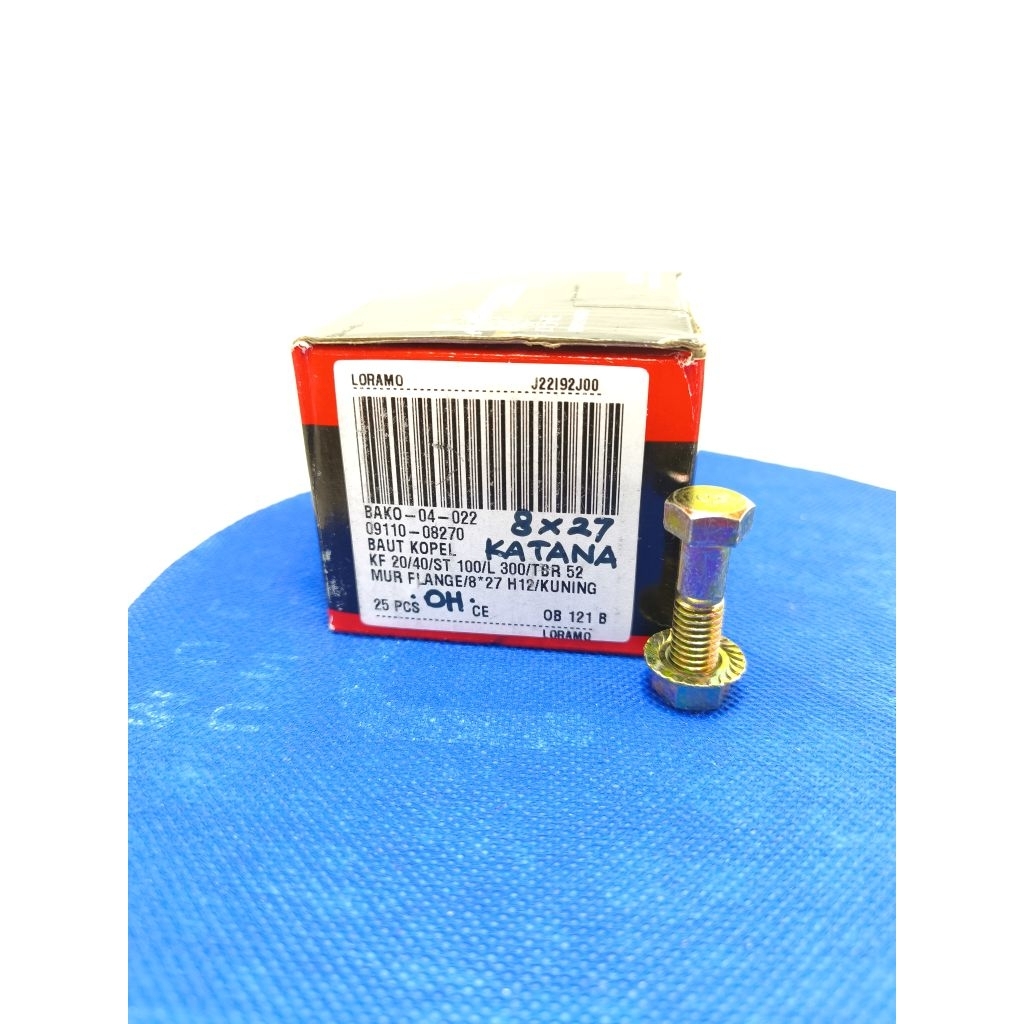 Suzuki Jimny Katana Sj410 8x27 ข้อต่อ Bolt & Flange Nut K12 Suzuki Jimny Katana Sj-410 ราคาหน่วย Lor
