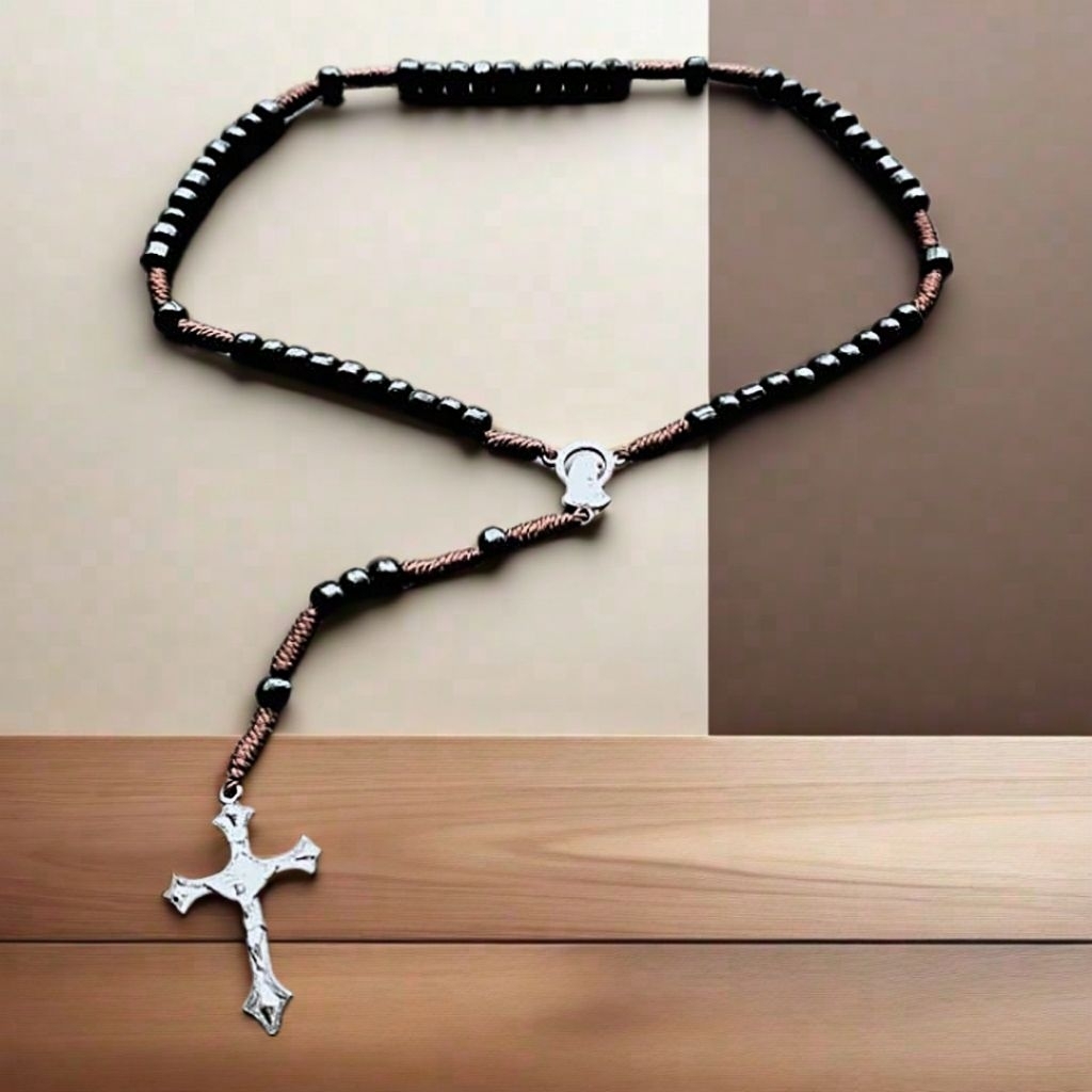 R319 CATHOLIC PREMIUM WOODEN MINI COUNTER ROSARY