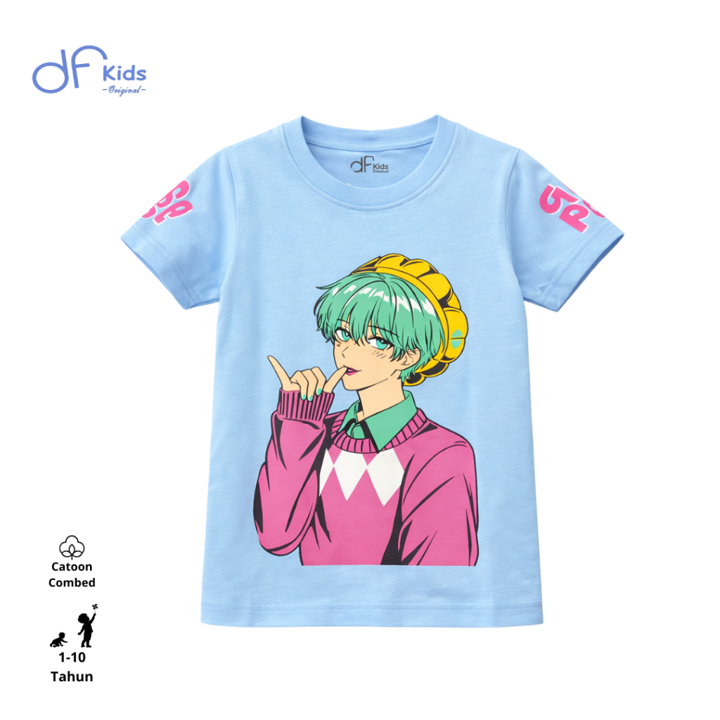 KATUN DFKids เสื้อยืดเด็กผู้หญิง SODA POP เสื้อยืดเด็กผู้หญิง ผ้าฝ้ายหวีนุ่มสบาย