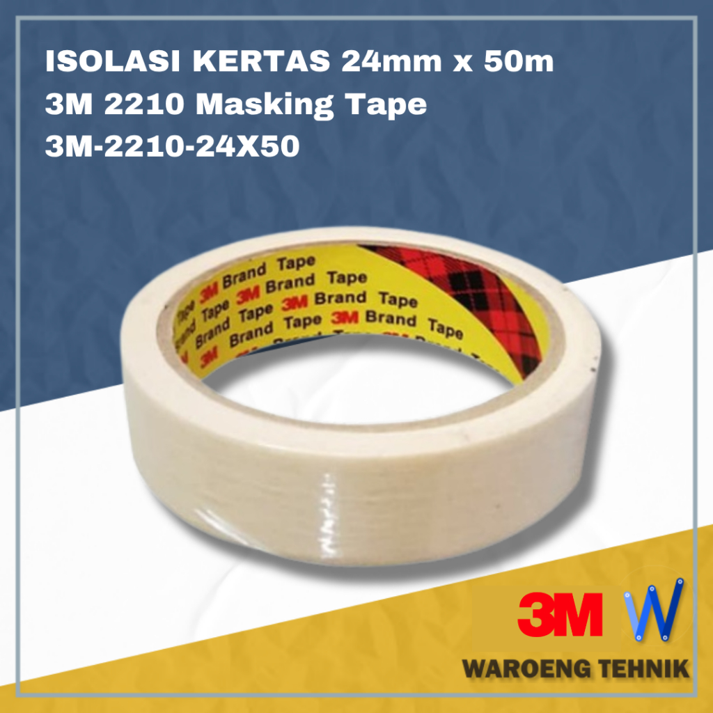 3M 2210 Masking Tape 24mm x 50 เมตร Paper Tape 3M-2210-24X50