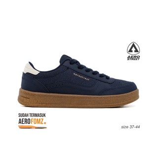 Aerostreet 37-44 Austin Coklat Gum Biru Tua Biru Tua - Sepatu Sneakers Casual