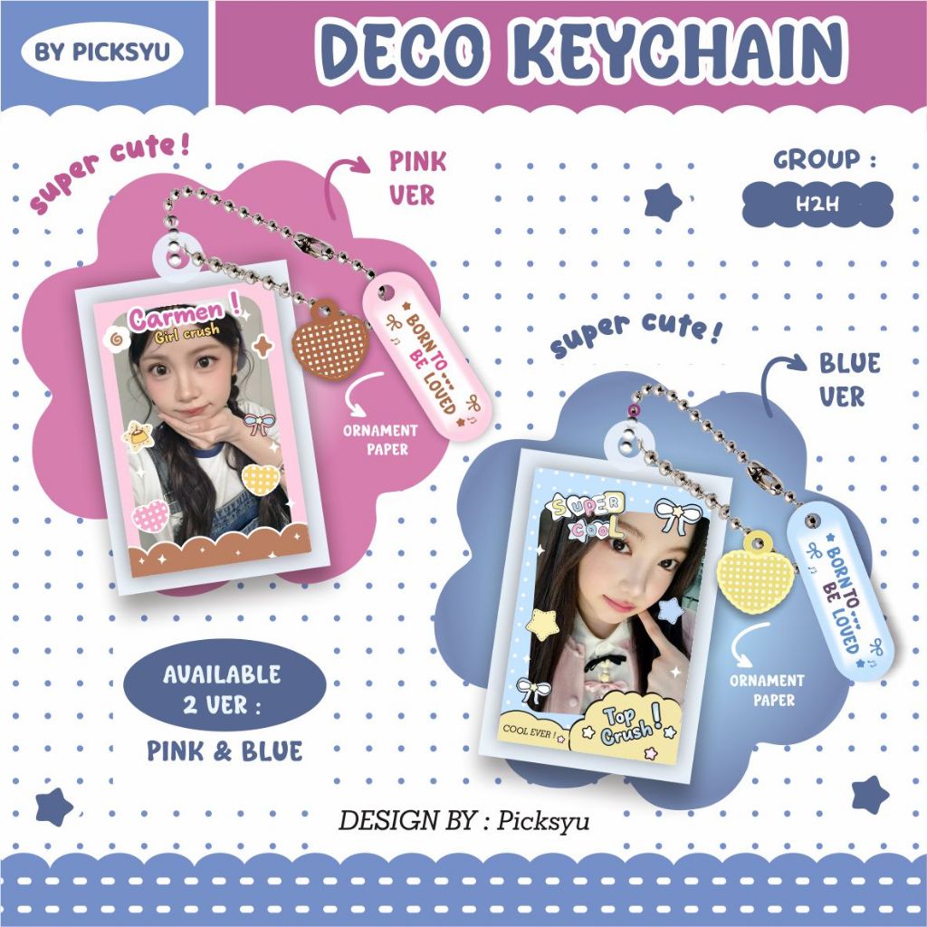 GANTUNGAN HEARTS2HEARTS DECO KEYCHAIN - HEARTS2HEARTS KEYCHAIN