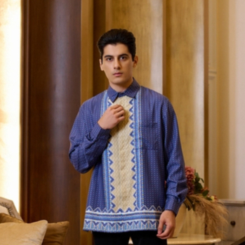 KEMEJA BIA by Zaskia Mecca - เสื้อเชิ้ตชาย Biviran - Silk Road Expedition - Almaty Edition - แถมกล่อ