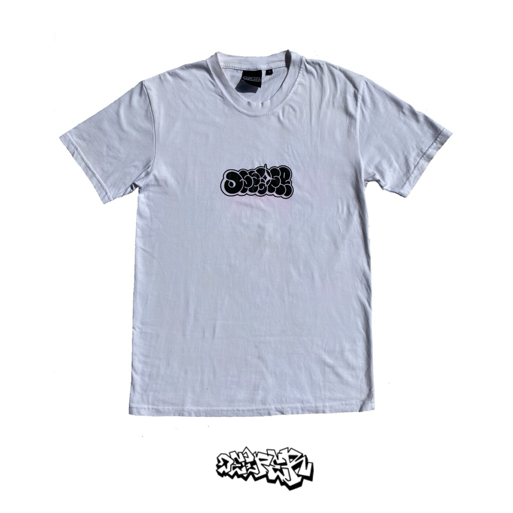 เสื้อยืดโลโก้ DEEPER สีขาว